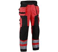 Blaklader 15672517 High Vis Softshell Arbeitshose, Rouge/Noir, taille C44
