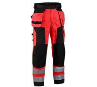 Blaklader 15672517 High Vis Softshell Arbeitshose, Rouge/Noir, taille C52