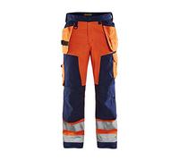 Blaklader 15681811 Travailleur manuel de haute visibilité Arbeitshose, Orange/Bleu marine, taille D124