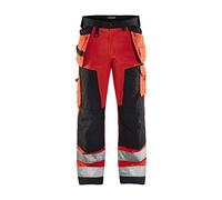 Blaklader 15681811 Travailleur manuel de haute visibilité Arbeitshose, Rouge/Noir, taille D100
