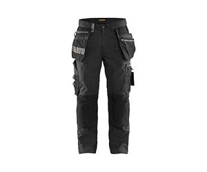 Blaklader 15901343 Pantalon d'artisan avec extensibilité, Gris foncé/Noir, taille D104