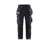 Blaklader 15901343 Pantalon d'artisan avec extensibilité, Marine noire/Noir, taille C148