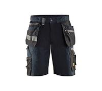 Blaklader 15981343 Shorts d'artisan avec élastiques, Marine noire/Noir, taille C64