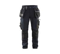 Blaklader 15991343 Shorts d'artisan avec élastiques, Marine noire/Noir, taille C56