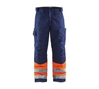 Blaklader 18621811 Pantalon d'hiver High Vis, Orange/Bleu marine, taille D92