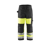 Blaklader 18831997 Pantalon d'hiver haute visibilité, jaune/noir, taille D104