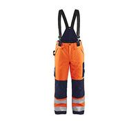 Blaklader 18851977 Pantalon d'hiver High Vis, Orange/Bleu marine, taille C46
