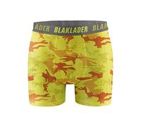 BLAKLADER 188610793394XXXL Lot de 2 Boxers Jaune/Gris Taille XXXL