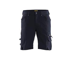 Blaklader 19871644 Shorts d'artisan en stretch 4 voies sans poches à clous X1900, Marine noire/Noir, taille C60