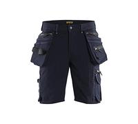 Blaklader 19881644 Shorts d'artisan en stretch 4 voies sans poches à clous X1900, Marine noire/Noir, taille C46