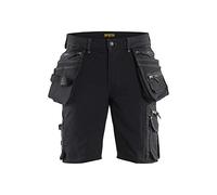 Blaklader 19881644 Shorts d'artisan en stretch 4 voies sans poches à clous X1900, Noir, taille C54