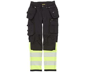 Blaklader 19931642 Pantalons à 4 voies extensibles, Noir/jaune, taille C144