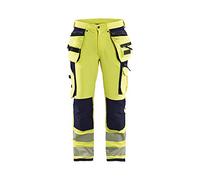 Blaklader 19971642 Pantalon haute visibilité à 4 voies, Jaune/Marine, taille C144