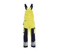 Blaklader 26081514 PANTALON À BAVETTE MULTINORME, Jaune/Marine, taille C158