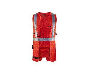 Blaklader 30271804 GILET D'OUTILS HAUTE VISIBILITÉ, Haute visibilité rouge, taille XL