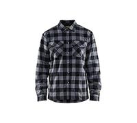 Blaklader 32251131 Chemise DE Flanelle DOUBLÉE, Gris foncé/Noir, Taille 4XL