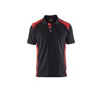 Blaklader 33241050 POLO SHIRT, noir/rouge, taille M