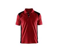 Blaklader 33241050 POLO SHIRT, Rouge/Noir, taille 4XL