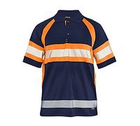 Blaklader 33381051 T-SHIRT UV HIGH VIS, Bleu marin/Orange, taille L