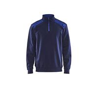 Blaklader 33531158 DEMI-ZIP 2 TONS, Bleu marine/Bleuet, taille M