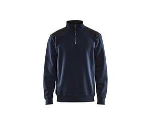 Blaklader 33531158 Demi-Zip 2 Tons, Marine Noire/Noir, Taille M