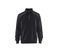 Blaklader 33531158 DEMI-ZIP 2 TONS, Noir/gris foncé, taille XXXL
