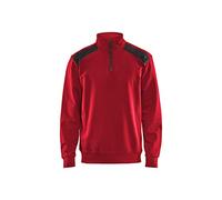 Blaklader 33531158 DEMI-ZIP 2 TONS, Rouge/Noir, taille XXL