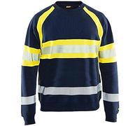 Blaklader 33591158 PULL HAUTE VISIBILITÉ, Bleu marin/jaune, taille M