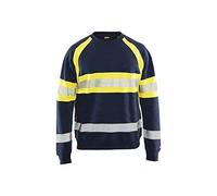 Blaklader 33591158 PULL HAUTE VISIBILITÉ, Bleu marin/jaune, taille XXL
