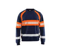 Blaklader 33591158 PULL HAUTE VISIBILITÉ, Bleu marin/Orange, taille 4XL