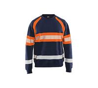 Blaklader 33591158 PULL HAUTE VISIBILITÉ, Bleu marin/Orange, taille XXXL