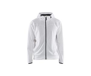 Blaklader 33632526 SWEATSHIRT AVEC FERMETURE ÉCLAIR COMPLÈTE, blanc/gris foncé, taille L