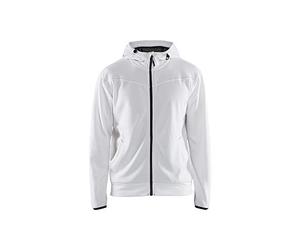 Blaklader 33632526 SWEATSHIRT AVEC FERMETURE ÉCLAIR COMPLÈTE, blanc/gris foncé, taille XL