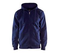 Blaklader 33661048 SWEATSHIRT À CAPUCHE AVEC FERMETURE ÉCLAIR COMPLÈTE, Bleu marine, taille XXL