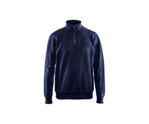 Blaklader 33691158 SWEATSHIRT AVEC DEMI FERMETURE ÉCLAIR, Bleu marine, taille L