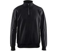 Blaklader 33691158 SWEATSHIRT AVEC DEMI FERMETURE ÉCLAIR, Noir, taille XXXL