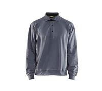 Blaklader 33701158 SWEAT-SHIRT AVEC COL, Gris, taille XXL