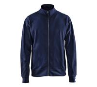 Blaklader 33711158 SWEATSHIRT AVEC FERMETURE ÉCLAIR COMPLÈTE, Bleu marine, taille XS