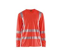 Blaklader 33851013 T-SHIRT UV HAUTE VISIBILITÉ À MANCHES LONGUES, Haute visibilité rouge, taille L