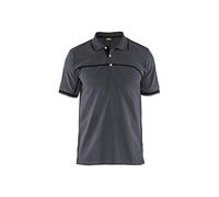 Blaklader 33891050 POLO SHIRT, Gris moyen/noir, taille XS