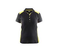 Blaklader 33901050 POLO POUR FEMMES, Noir/jaune, taille M