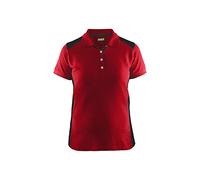Blaklader 33901050 POLO POUR FEMMES, Rouge/Noir, taille M
