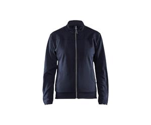 Blaklader 33942526 SWEATSHIRT POUR FEMME AVEC FERMETURE ÉCLAIR COMPLÈTE, Marine noire/Noir, taille XL