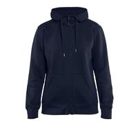 Blaklader 33951048 SWEAT À CAPUCHE POUR FEMME AVEC FERMETURE ÉCLAIR COMPLÈTE, Bleu marine, taille L