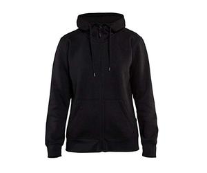 Blaklader 33951048 SWEAT À CAPUCHE POUR FEMME AVEC FERMETURE ÉCLAIR COMPLÈTE, Noir, taille XL