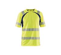 Blaklader 33971013 T-SHIR UV HIGH VIS, Jaune/Marine, taille XL