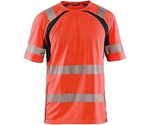 Blaklader 33971013 T-SHIR UV HIGH VIS, Rouge/Noir, taille L
