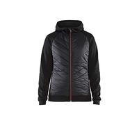 Blaklader 34642526 PULL HYBRIDE POUR FEMME, noir/rouge, taille XL