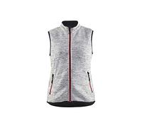 Blaklader 38122117 GILET TRICOTÉ POUR DAMES, Mélange de gris/rouge, taille XL