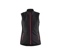Blaklader 38512516 DAMES SOFTSHELL GILET, noir/rouge, taille M